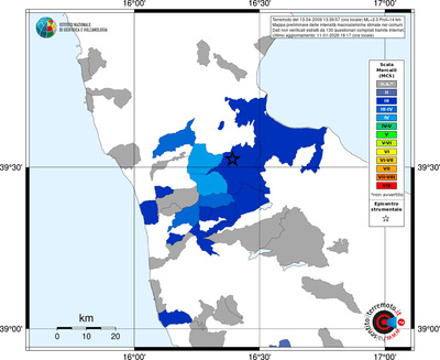 Mappa MCS - territori comuni