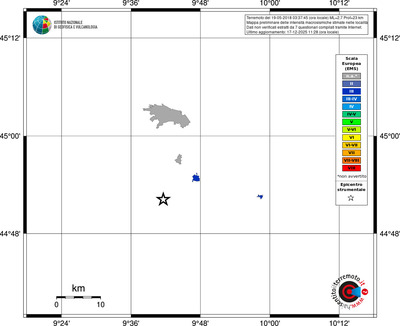 Mappa EMS - territori località