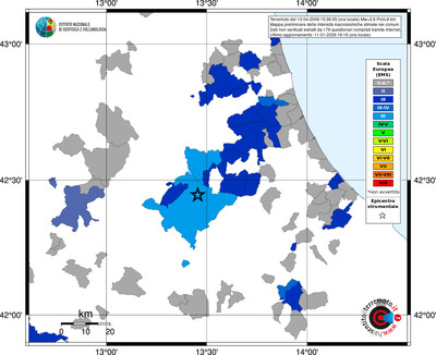 Mappa EMS - territori comuni