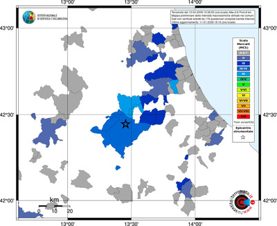 Mappa MCS - territori comuni