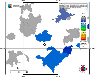 Mappa EMS - territori comuni
