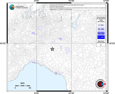 Mappa territorio comunale con almeno 3 questionari