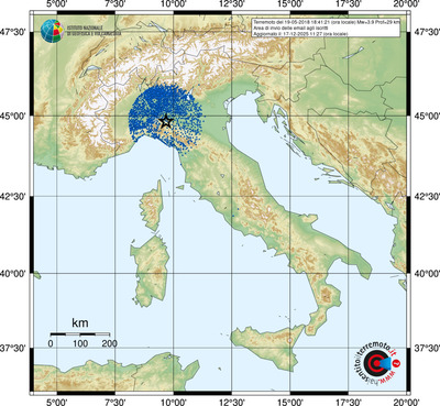 Area di invio delle email agli iscritti