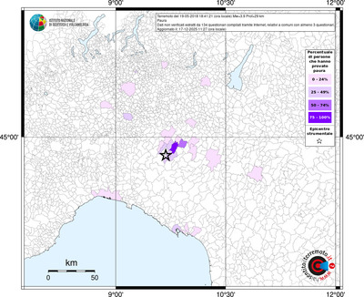 Mappa territorio comunale con almeno 3 questionari