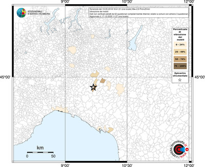 Mappa territorio comunale con almeno 3 questionari