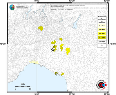 Mappa territorio comunale con almeno 3 questionari
