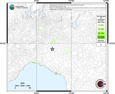 Mappa territorio comunale con almeno 3 questionari