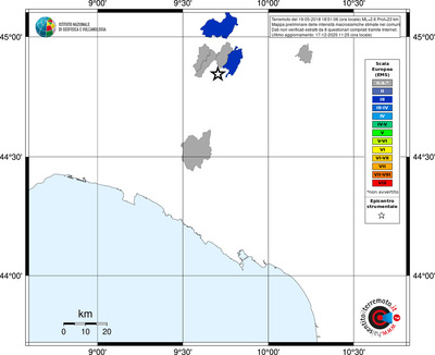 Mappa EMS - territori comuni