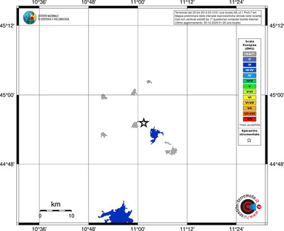 Mappa EMS - territori località