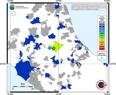 Mappa EMS - territori comuni