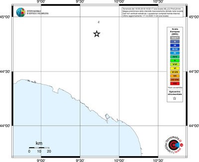 Mappa EMS - territori località