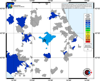 Mappa EMS - territori comuni