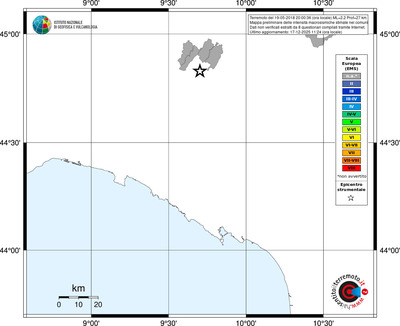 Mappa EMS - territori comuni