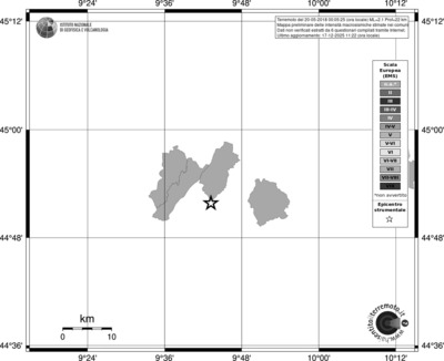 Mappa EMS - territori comuni