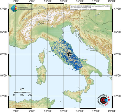 Area di invio delle email agli iscritti