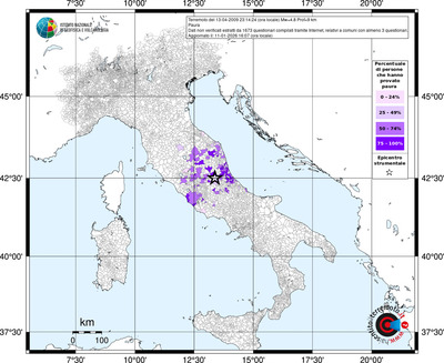 Mappa territorio comunale con almeno 3 questionari