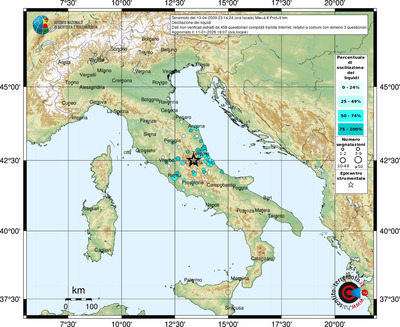 Mappa comuni con almeno 3 questionari