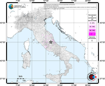 Mappa territorio comunale con almeno 3 questionari