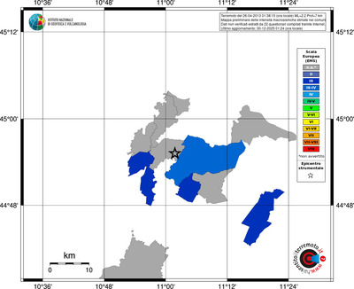 Mappa EMS - territori comuni