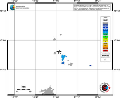Mappa MCS - territori località