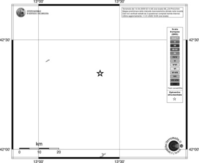 Mappa EMS - territori località