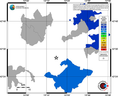 Mappa EMS - territori comuni