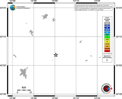 Mappa EMS - territori località