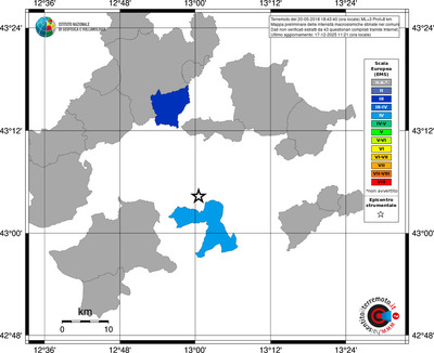 Mappa EMS - territori comuni
