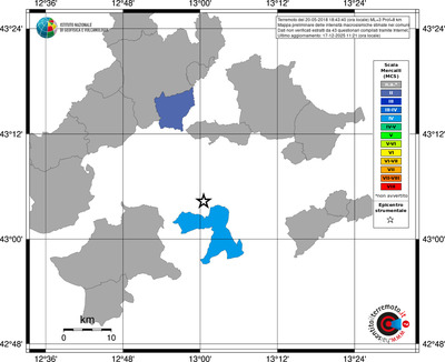 Mappa MCS - territori comuni