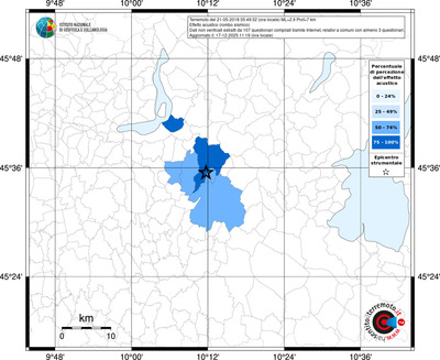 Mappa territorio comunale con almeno 3 questionari