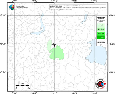 Mappa territorio comunale con almeno 3 questionari