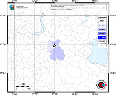 Mappa territorio comunale con almeno 3 questionari