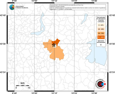 Mappa territorio comunale con almeno 3 questionari
