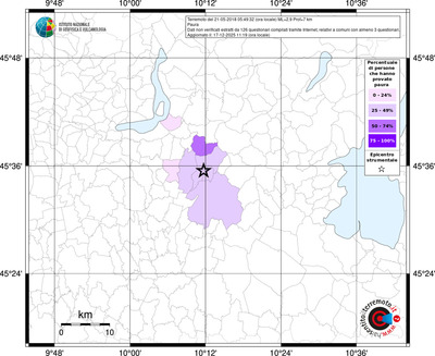Mappa territorio comunale con almeno 3 questionari