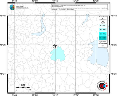 Mappa territorio comunale con almeno 3 questionari