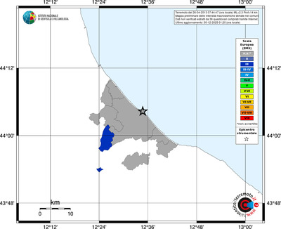 Mappa EMS - territori comuni