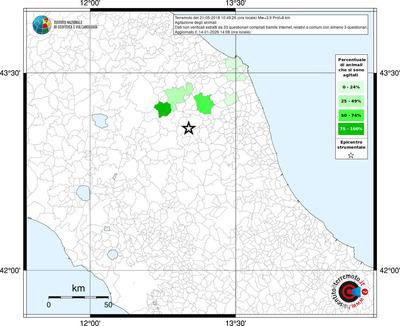 Mappa territorio comunale con almeno 3 questionari