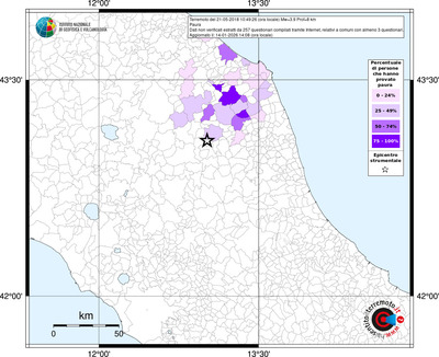 Mappa territorio comunale con almeno 3 questionari