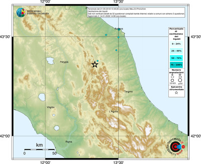 Mappa comuni con almeno 3 questionari