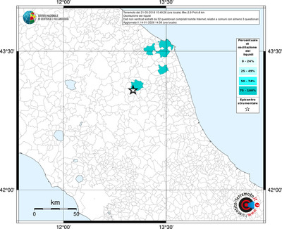 Mappa territorio comunale con almeno 3 questionari