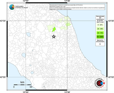 Mappa territorio comunale con almeno 3 questionari
