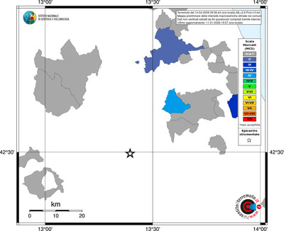 Mappa MCS - territori comuni