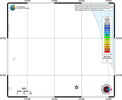 Mappa EMS - territori località