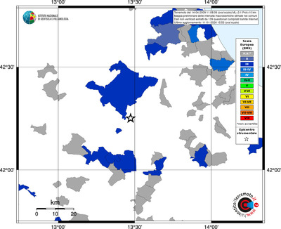 Mappa EMS - territori comuni