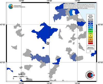 Mappa MCS - territori comuni