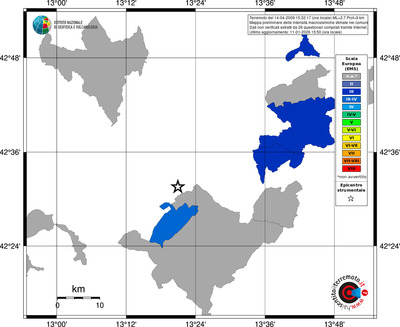 Mappa EMS - territori comuni