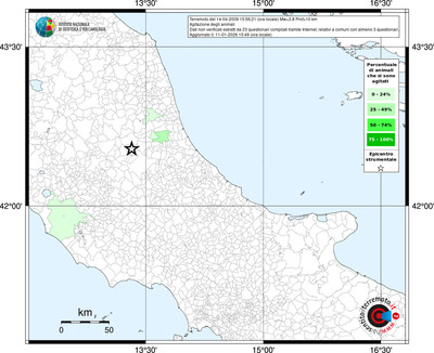 Mappa territorio comunale con almeno 3 questionari