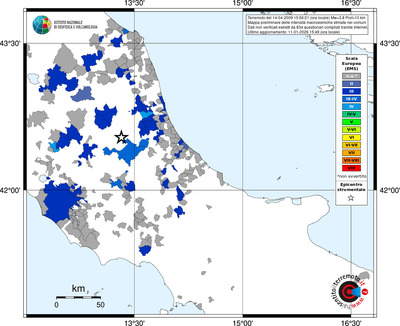 Mappa EMS - territori comuni