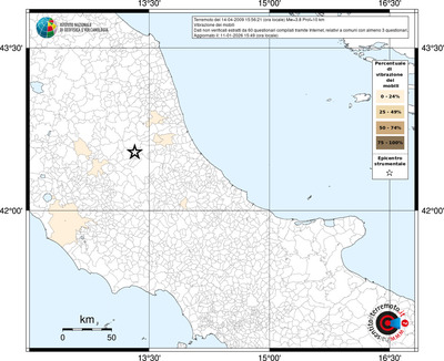 Mappa territorio comunale con almeno 3 questionari