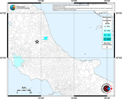 Mappa territorio comunale con almeno 3 questionari